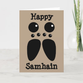 Tarjeta de Samhain de la araña de lobo