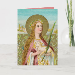 Tarjeta de San Agnés de Roma (BC 01)