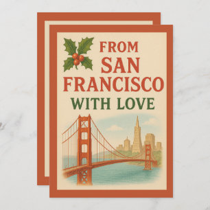 Tarjeta De San Francisco con amor Navidades Personalizados
