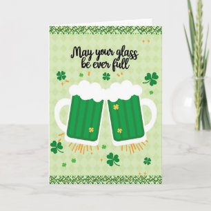 Tarjeta de San Patricio de Cerveza Lucky