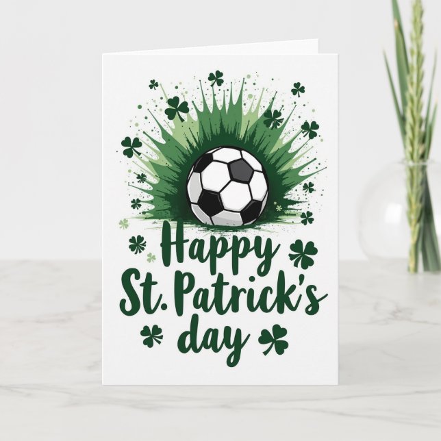 Tarjeta de San Patricio de fútbol (Anverso)