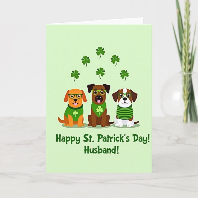 Tarjeta de San Patricio de Perros de Oro Falso (Anverso)