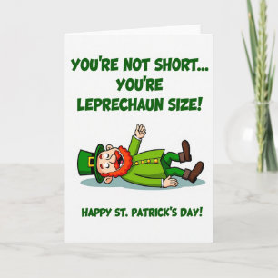Tarjeta de San Patricio de tamaño duende