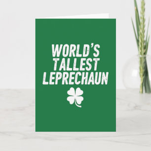 Tarjeta de San Patricio del Duende Más Alto