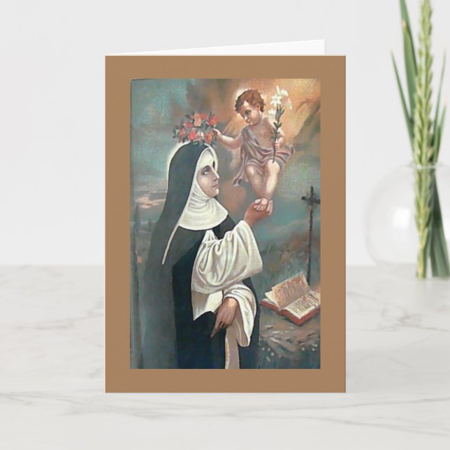 Tarjeta de San Rosa de Lima (Anverso)