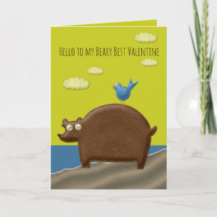 Tarjeta de San Valentín Beary Best