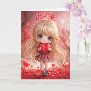 Tarjeta de San Valentín Chibi 99.9% Perfecta