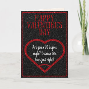 Tarjeta de San Valentín con broma matemática de án