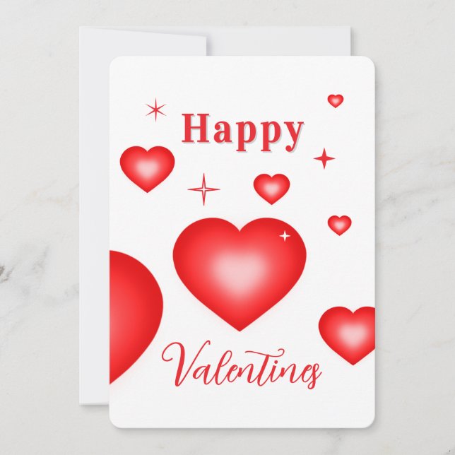 Tarjeta de San Valentín con cupón de corazón burbu (Anverso)