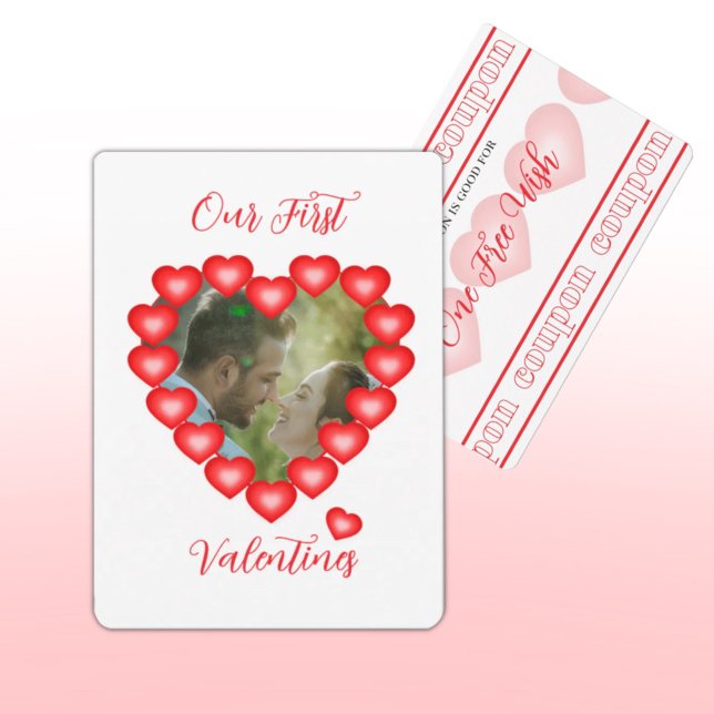 Tarjeta de San Valentín con cupón de corazón burbu (Subido por el creador)