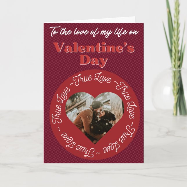 Tarjeta de San Valentín con foto personalizada de  (Anverso)