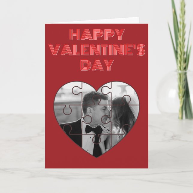 Tarjeta de San Valentín con foto personalizada de  (Anverso)