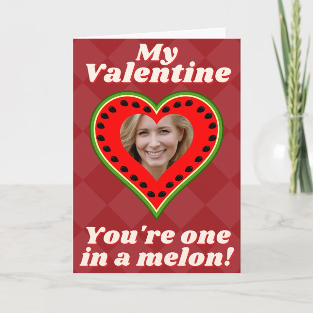 Tarjeta de San Valentín con Foto Personalizada y C (Anverso)