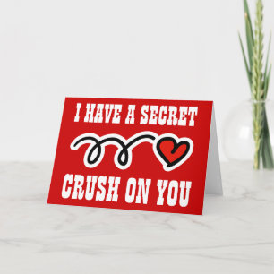 Tarjeta de San Valentín con mensaje de amor secret