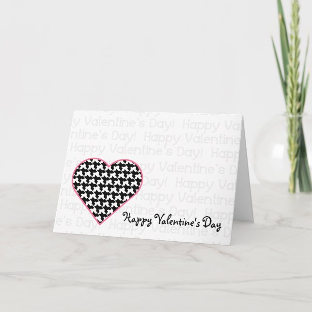 Tarjeta de San Valentín - Corazón de gallo (Anverso)