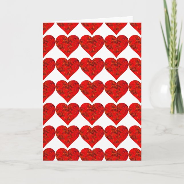 Tarjeta de San Valentín CORAZÓN ROJO (Anverso)