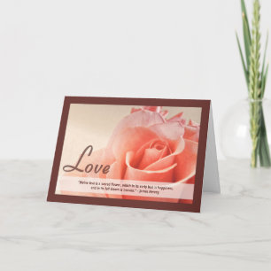 Tarjeta de San Valentín cristiano con cita