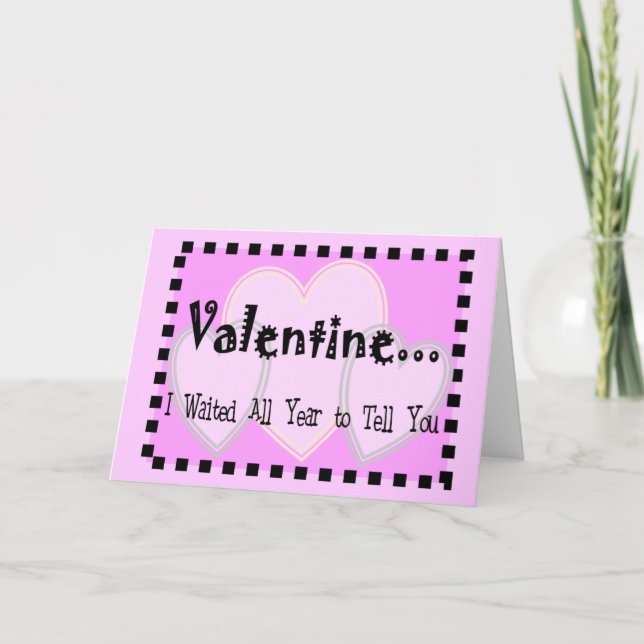 Tarjeta de San Valentín cruel—Muy divertido y muy  (Anverso)