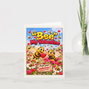 Tarjeta de San Valentín de Abeja
