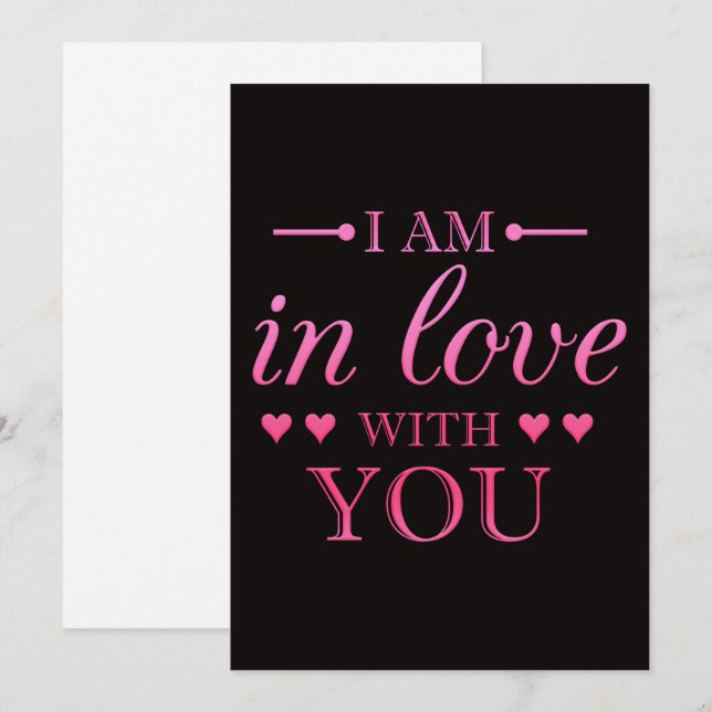 tarjeta de San Valentín de amor (Anverso / Reverso)