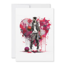 Tarjeta de San Valentín de Baloncesto