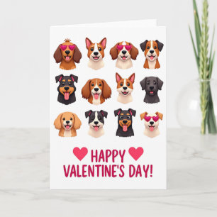 Tarjeta de San Valentín de Cachorro Adorable