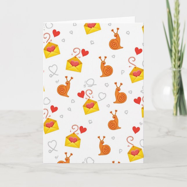 Tarjeta de San Valentín de Caracol (Anverso)
