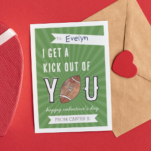Tarjeta de San Valentín de clase de Kick Out of Yo