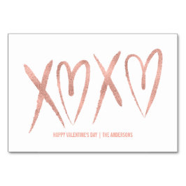 Tarjeta de San Valentín de clase Rosa de oro cepil