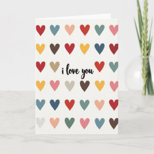 Tarjeta de San Valentín de Colorido Sincero