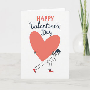 Tarjeta de San Valentín de Coral