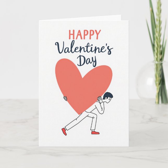 Tarjeta de San Valentín de Coral (Anverso)