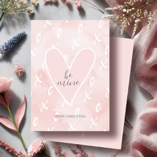 Tarjeta de San Valentín de corazón lindo