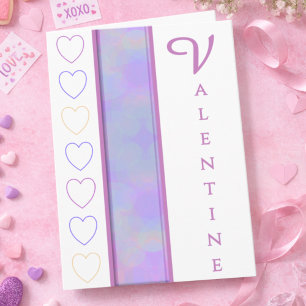 Tarjeta de San Valentín de Corazones Elegantes Pas