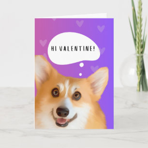 Tarjeta de San Valentín de Corgi