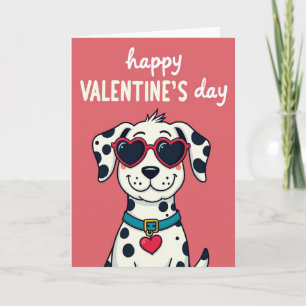 Tarjeta de San Valentín de dálmata