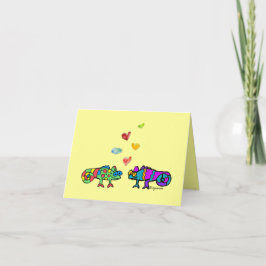 Tarjeta de San Valentín de dos Personalizados Cham