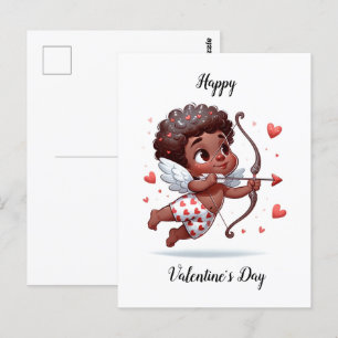 Tarjeta de San Valentín de encanto cupido