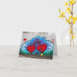 Tarjeta de San Valentín de estilo graffiti