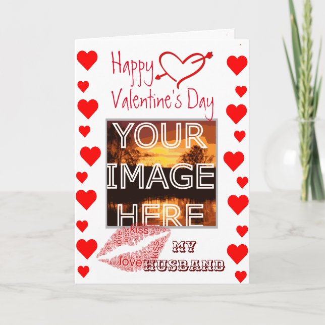 Tarjeta de San Valentín de foto personalizada para (Anverso)