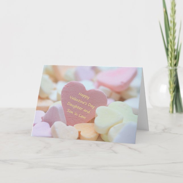 Tarjeta de San Valentín de hija y marido (Anverso)