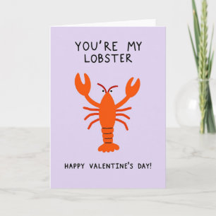 Tarjeta de San Valentín de Langosta Mía