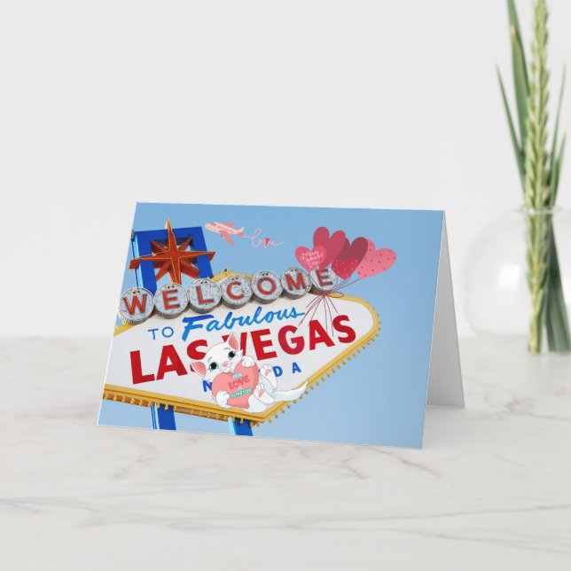 Tarjeta de San Valentín de Las Vegas (Anverso)