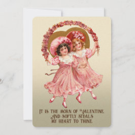 Tarjeta de San Valentín de Lesbianas Vintage de Co