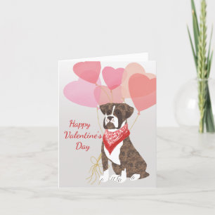 Tarjeta de San Valentín de los globos rojos de la
