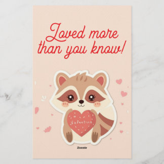 Tarjeta de San Valentín de Mapache 'Robaste Mi Cor