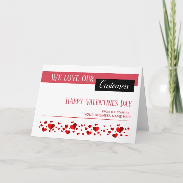 Tarjeta de San Valentín de negocios (Anverso)