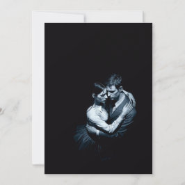 Tarjeta de San Valentín de Pareja Abrazada Oscuro