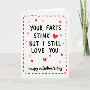 Tarjeta de San Valentín de Pedos Divertidos que Ap