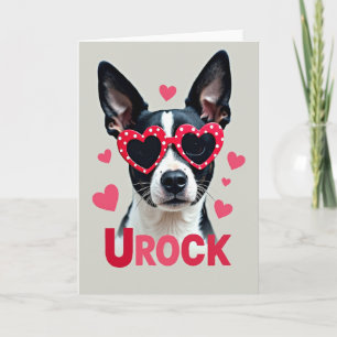 Tarjeta de San Valentín de Perro Adorable Urock